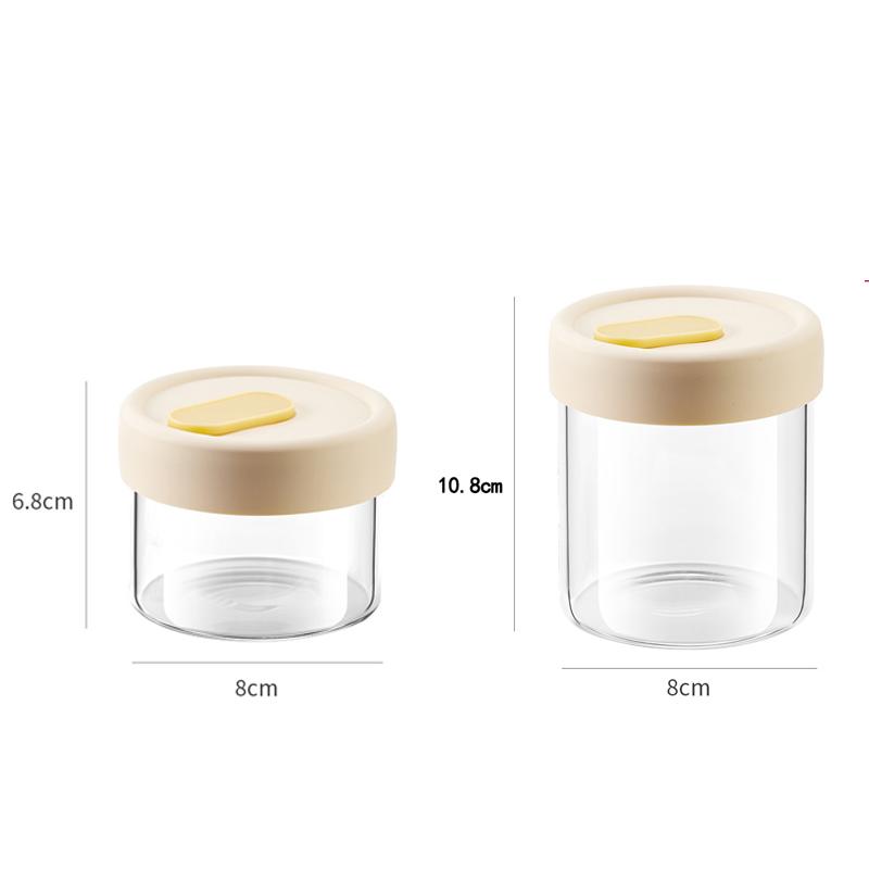 Meal Prep Juice Bottles - 食品保存瓶 密封シリコン蓋付き 耐熱電子レンジ対応 スープジュース容器 シリアルジャー 1個