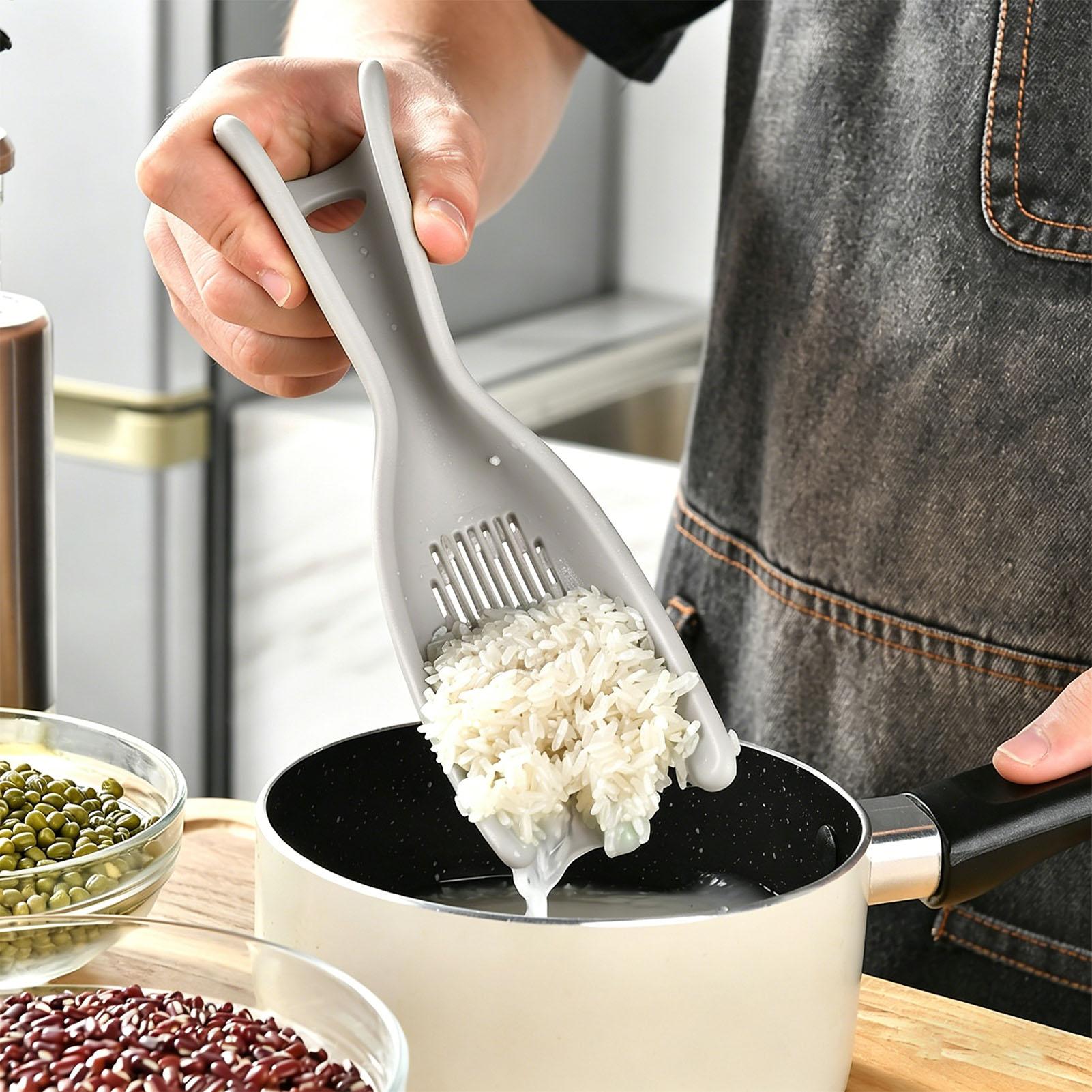 Meal Prep With Rice - 米こし器 シリコン製 多機能パドル 米洗い器 穀物豆類用 家庭料理