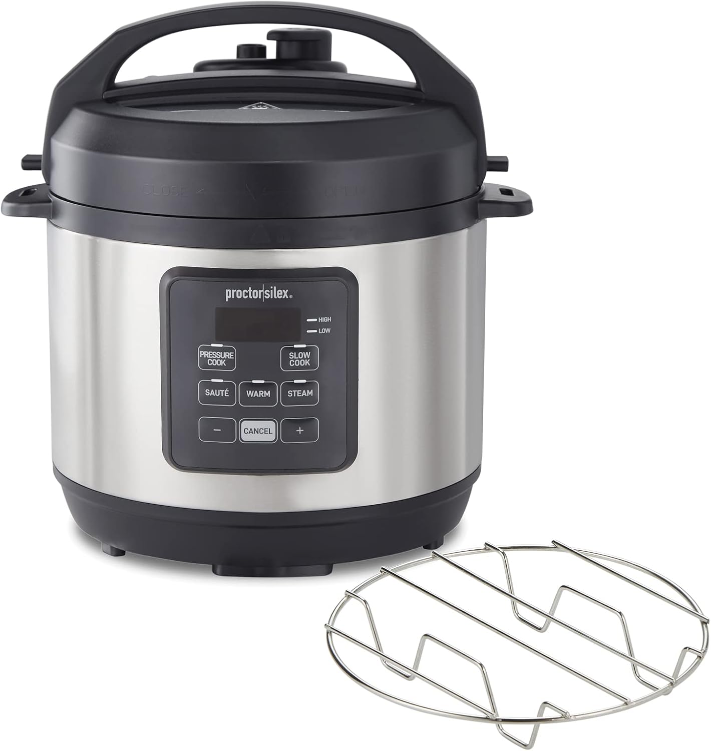 Meal Prep With Rice - 3クォート4-in-1電気圧力鍋：スロークッキング、蒸し、ソテー、炊飯、ステンレス製、3人以上向けの迅速な食事準備