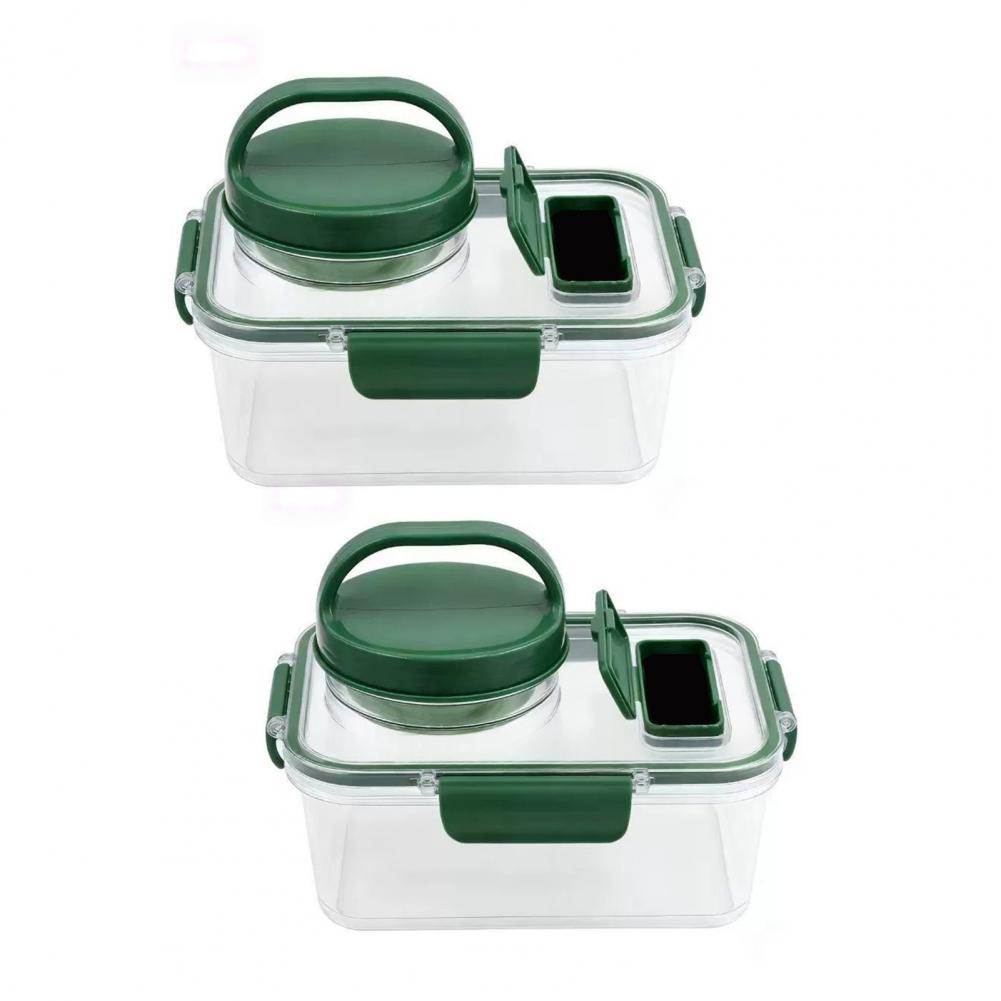 Meal Prep Jar Salad - サラダ容器 ドレッシングカップ付き 2パック サラダジャー ミールプレップ容器 ドレッシングカップフォーク付き