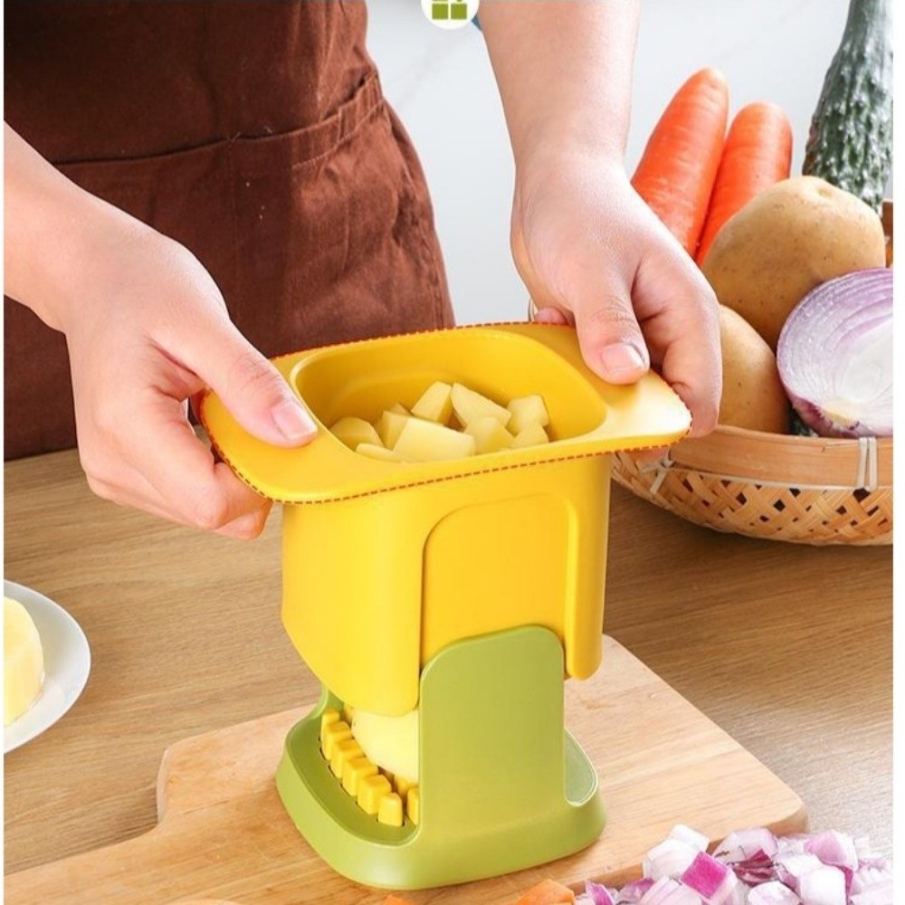 Meal Prep Potatoes - 多機能野菜チョッパー 手動式玉ねぎスライサー 2-in-1ツール 調理時間節約 ポテトスライサー ミールプレップ