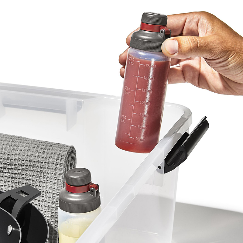 3/6オンス漏れ防止スクイーズボトルスケール付きキッチンサラ - Sauce Squeeze Bottle のレビューと価格