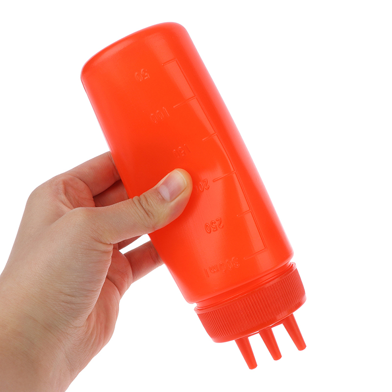 ソース、酢、オイル、ケチャップ、調味料ディスペンサー用の3穴 - Sauce Squeeze Bottle のレビューと価格