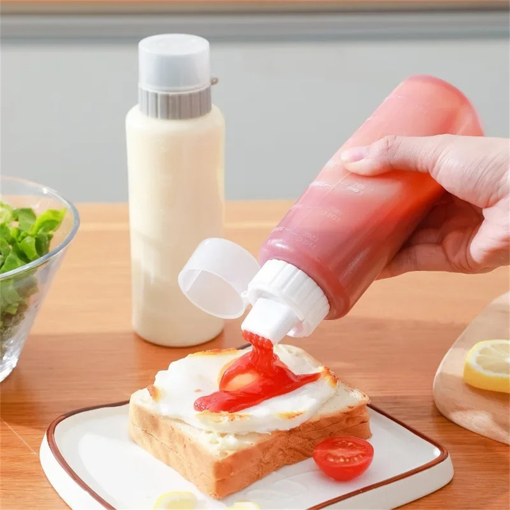 5穴調味料絞り出しボトル、ケチャップ、マスタード、ホットソー - Sauce Squeeze Bottle のレビューと価格