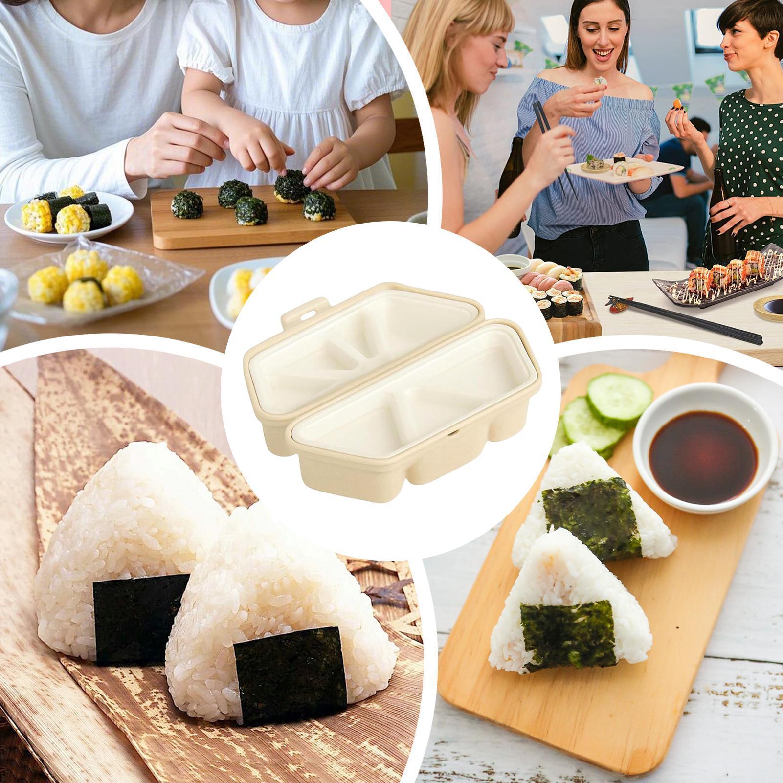 おにぎり型 6穴 日本製 折りたたみ式 食品容器 寿司ご飯型 - Meal Prep With Rice のレビューと価格