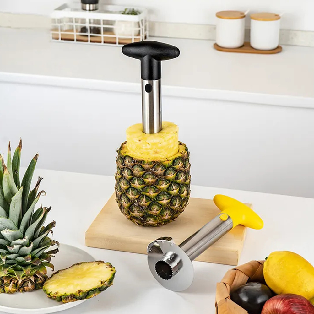 ステンレス鋼パイナップルピーラーコアラースライサー簡単なキッ - Pineapple Corer Slicer のレビューと価格