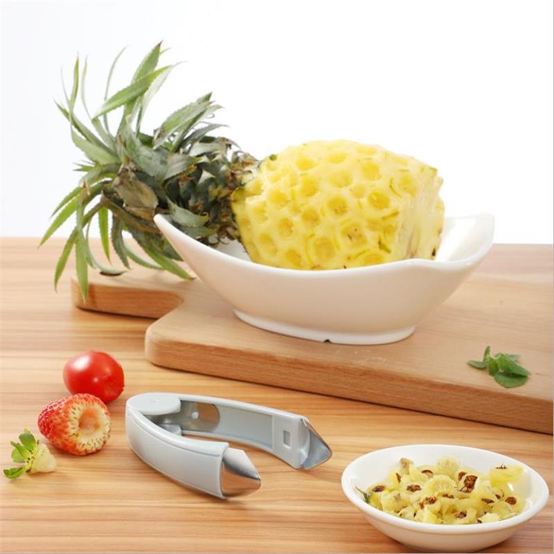 ステンレス鋼トマト茎イチゴ葉リムーバーパイナップル種子カッタ - Pineapple Corer Slicer のレビューと価格