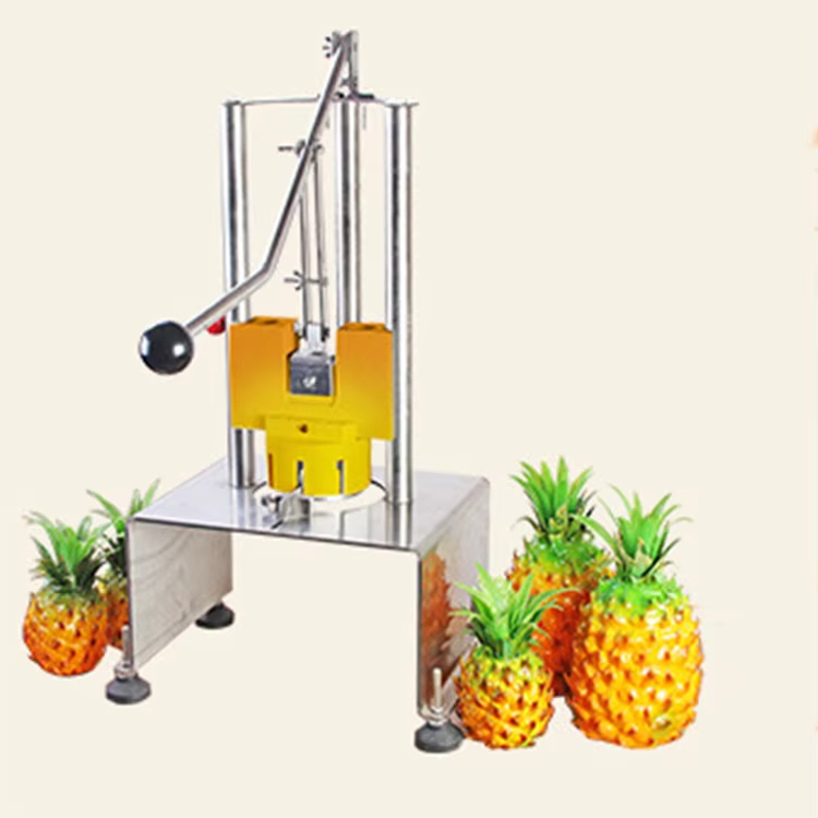 手動式工業用パイナップル皮むき・芯抜き・スライス機、垂直型パ - Pineapple Corer Slicer のレビューと価格