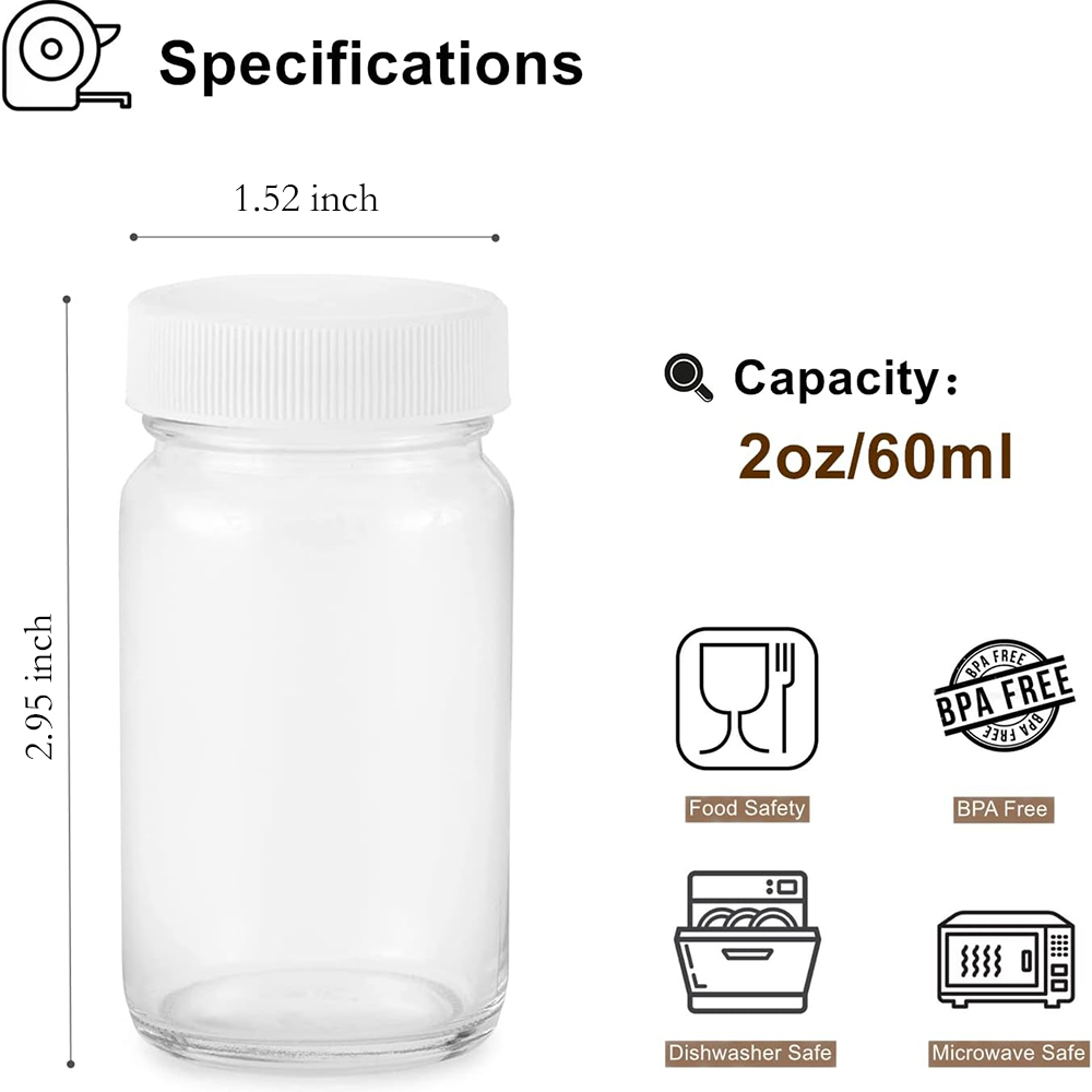 ふた付きガラスボトル、ジュースボトル、キャップ付きショットボ - Meal Prep Juice Bottles のレビューと価格