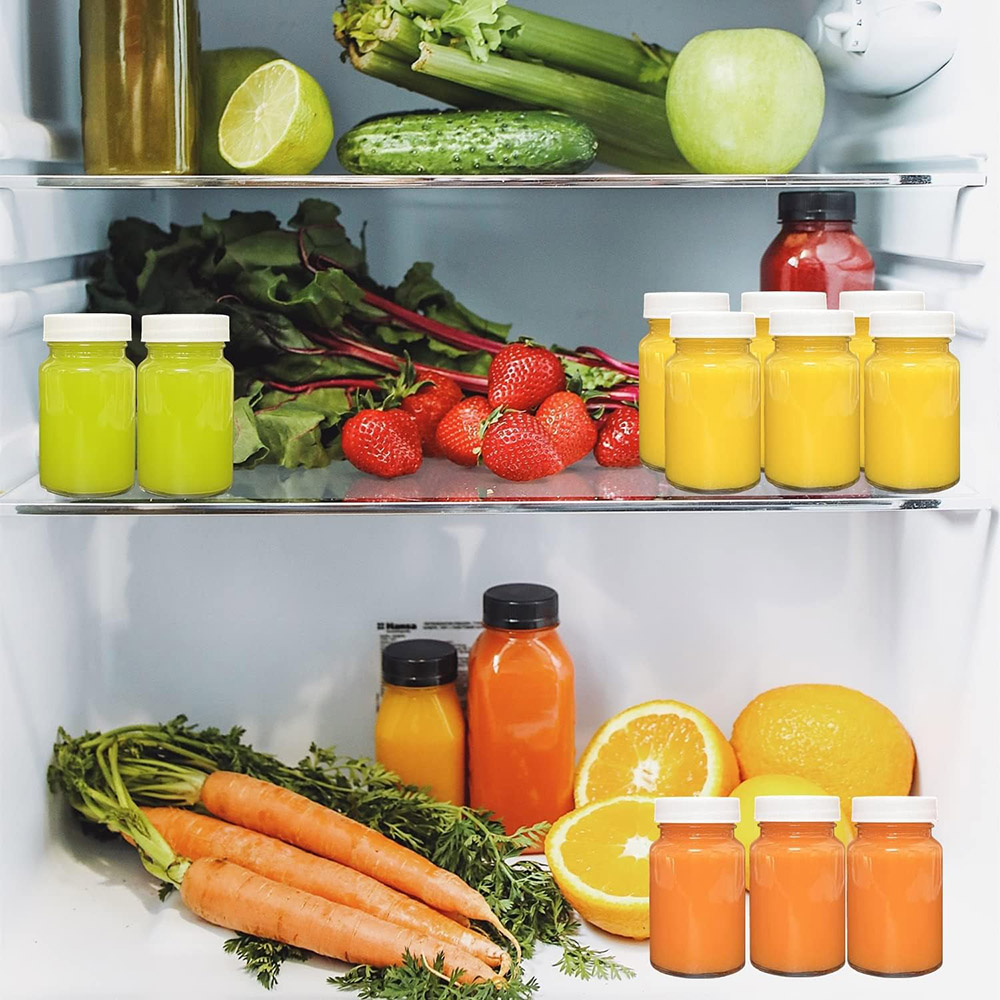 ふた付きガラスボトル、ジュースボトル、キャップ付きショットボ - Meal Prep Juice Bottles のレビューと価格