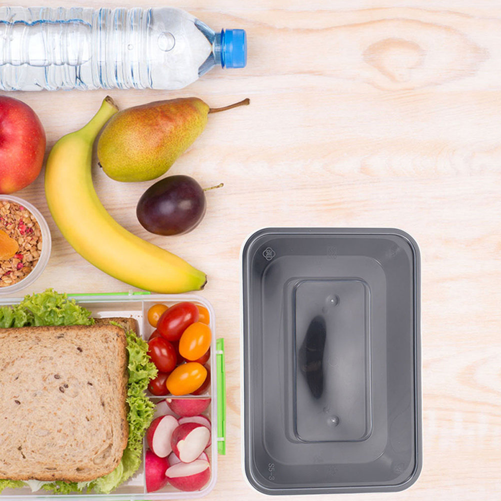 50個入り使い捨て長方形食品容器 蓋付き 持ち帰り用調理済み - Meal Prep With Rice のレビューと価格
