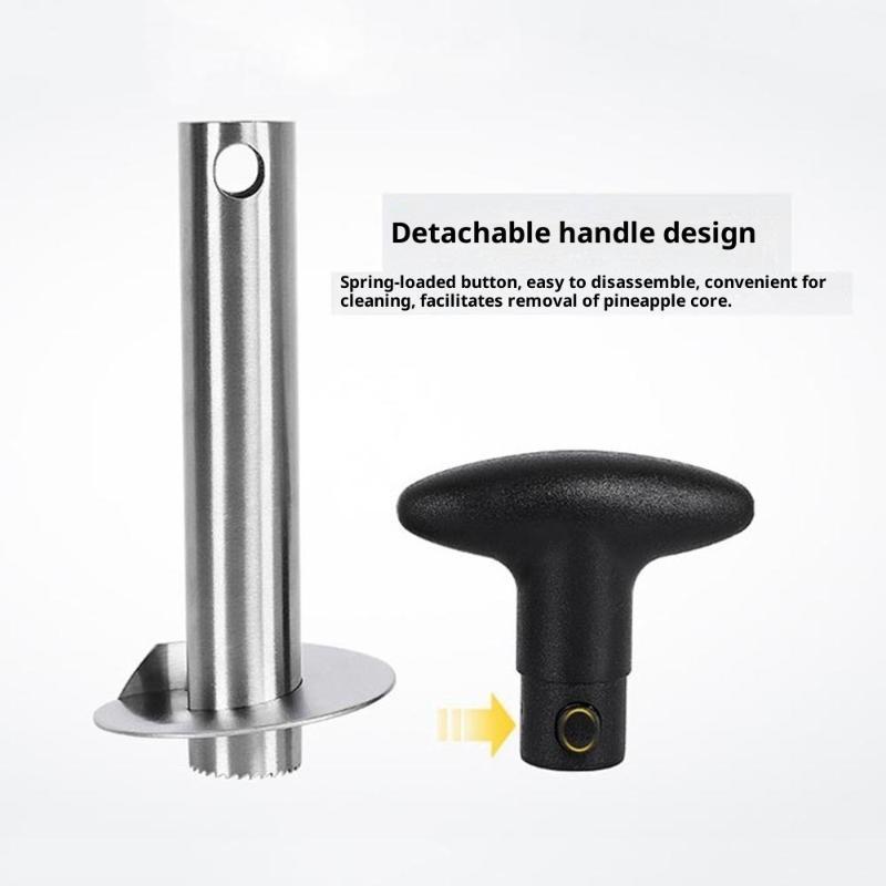 【CC】ステンレス製パイナップルコアラー・スライサー、滑り止 - Pineapple Corer Slicer のレビューと価格
