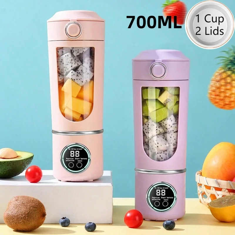 新しいポータブルジュースメーカーブレンダー、シェイクやスムー - Meal Prep Juice Bottles のレビューと価格