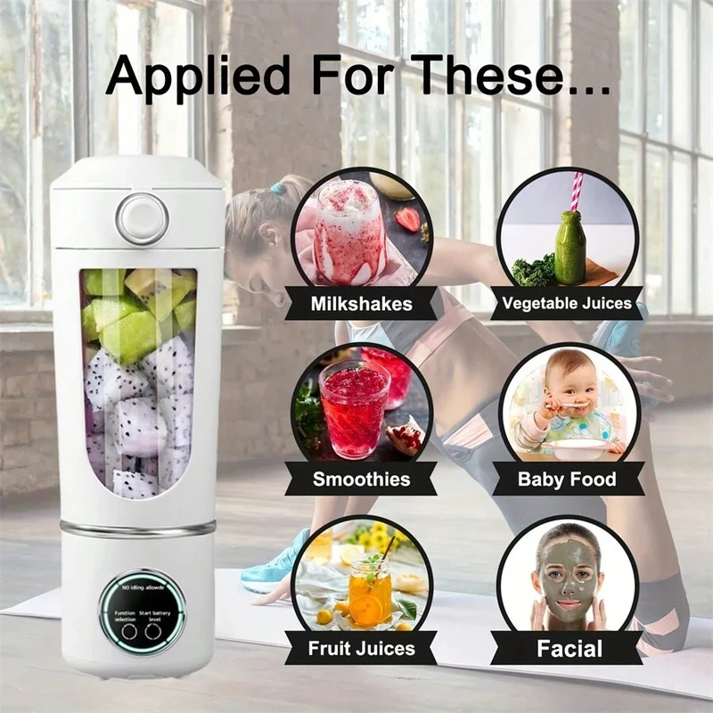 新しいポータブルジュースメーカーブレンダー、シェイクやスムー - Meal Prep Juice Bottles のレビューと価格