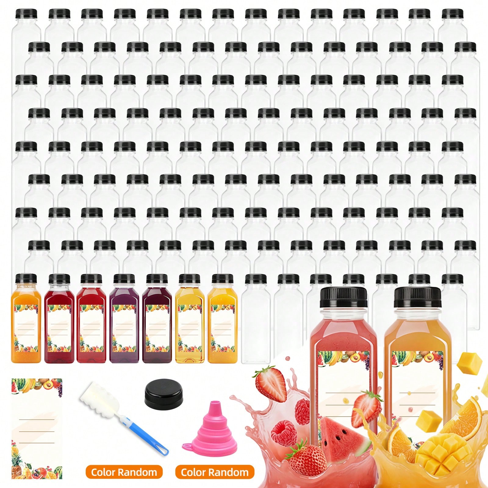 プラスチック製ジュースボトル モダンでスタイリッシュな透明な - Meal Prep Juice Bottles のレビューと価格