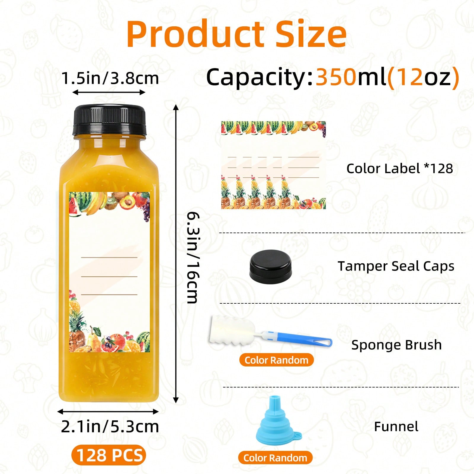プラスチック製ジュースボトル モダンでスタイリッシュな透明な - Meal Prep Juice Bottles のレビューと価格