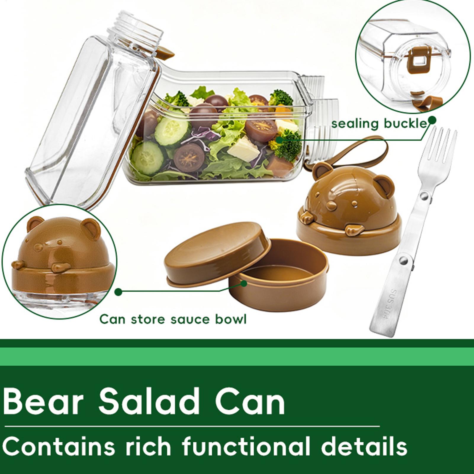 食事準備用ジャー 透明食品保存容器 サラダ容器 ランチ用 食 - Meal Prep Jar Salad のレビューと価格