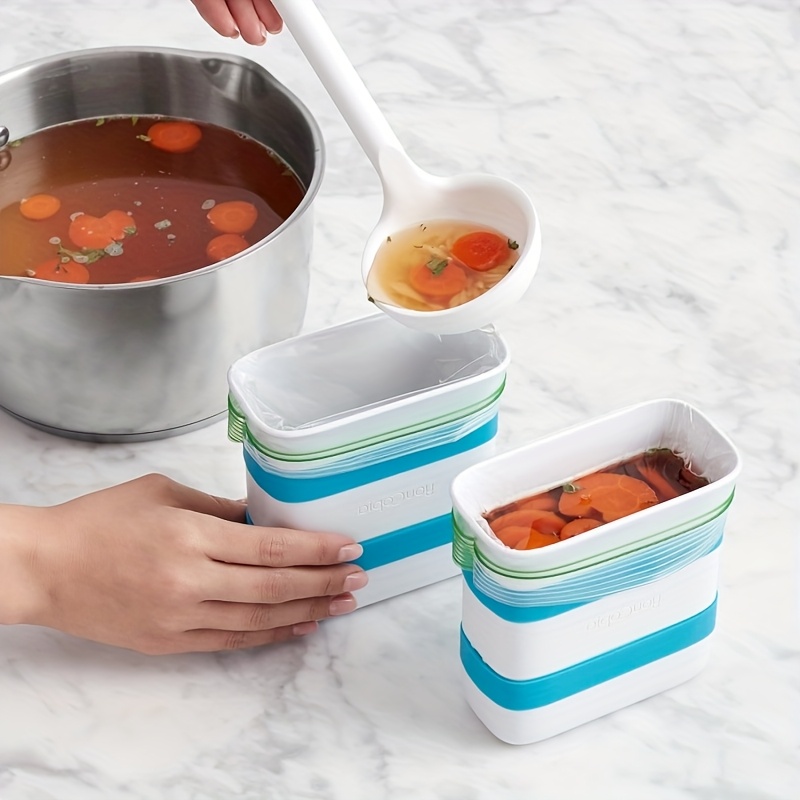 1/2個入り冷凍食品ブロックメーカー、残り物、スープ、ソース - Meal Prep Frozen Food のレビューと価格