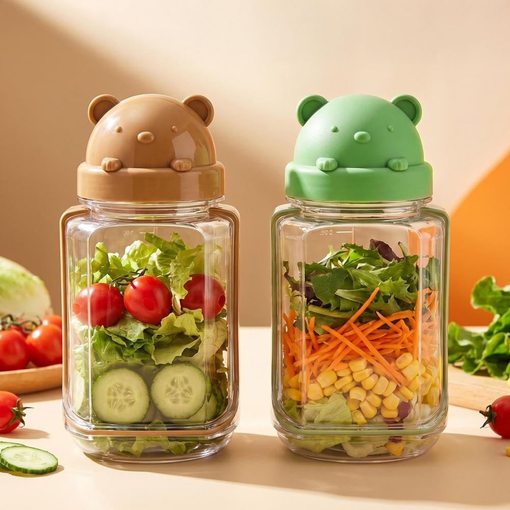 アップグレードされた密閉プラスチック製サラダ容器、携帯用サラ - Meal Prep Jar Salad のレビューと価格