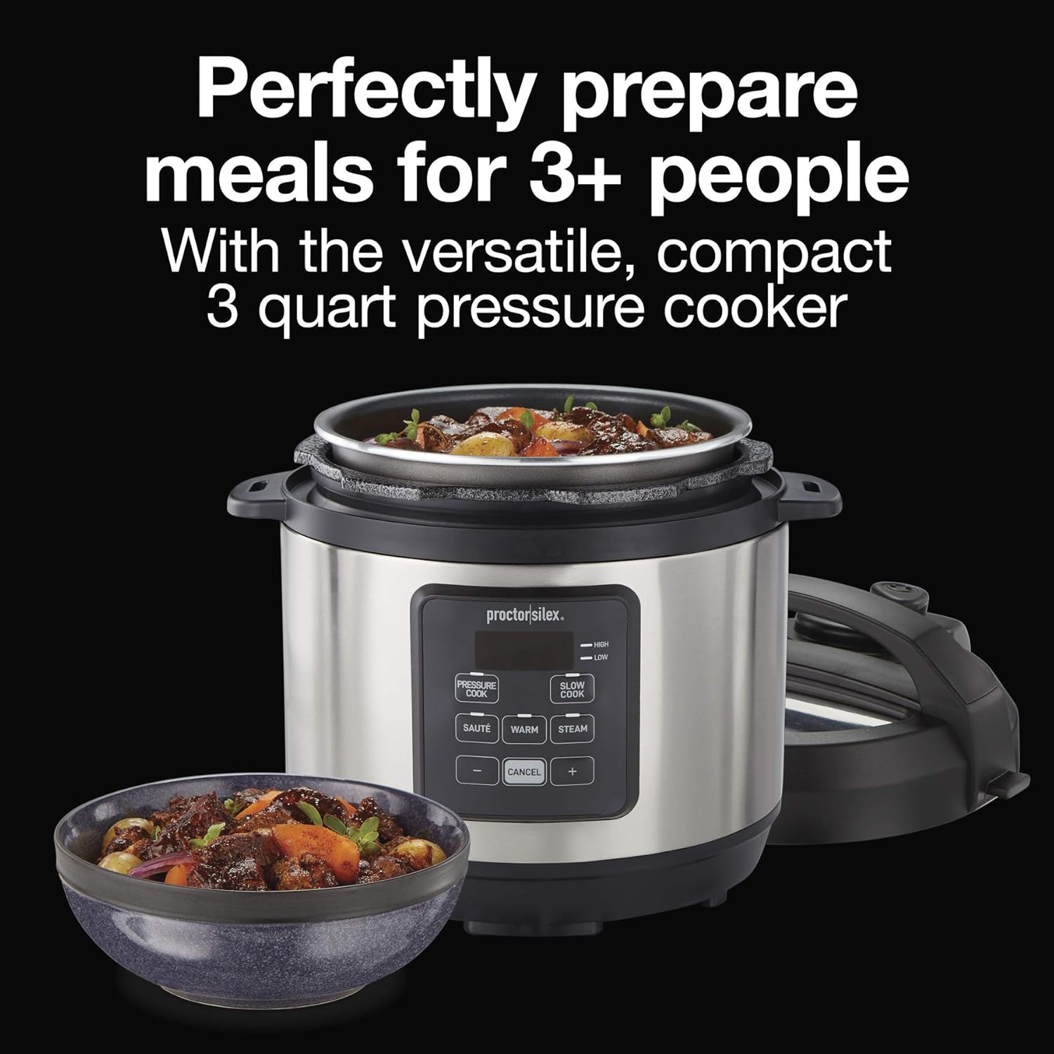 3クォート4-in-1電気圧力鍋：スロークッキング、蒸し、ソ - Meal Prep With Rice のレビューと価格