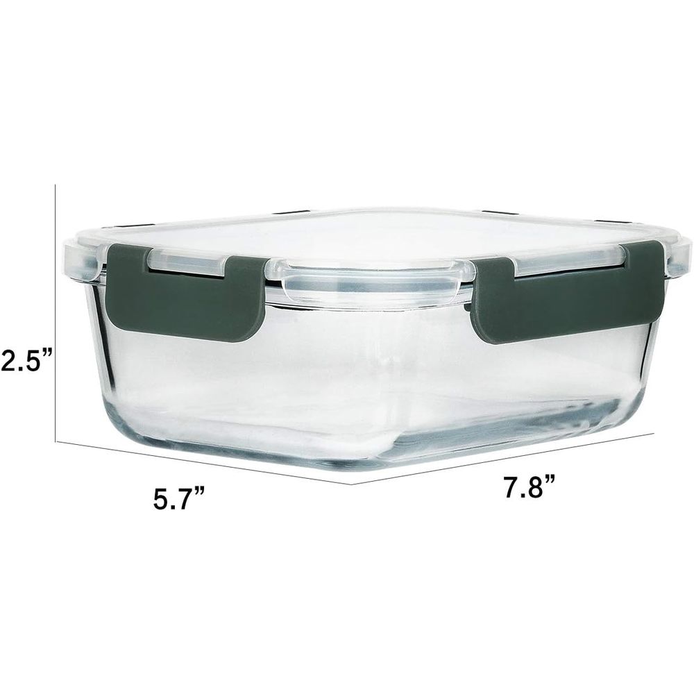 8個セット、30オンスガラス製ミールプレップ容器、蓋付き気密 - Meal Prep Glass Containers With Lids のレビューと価格