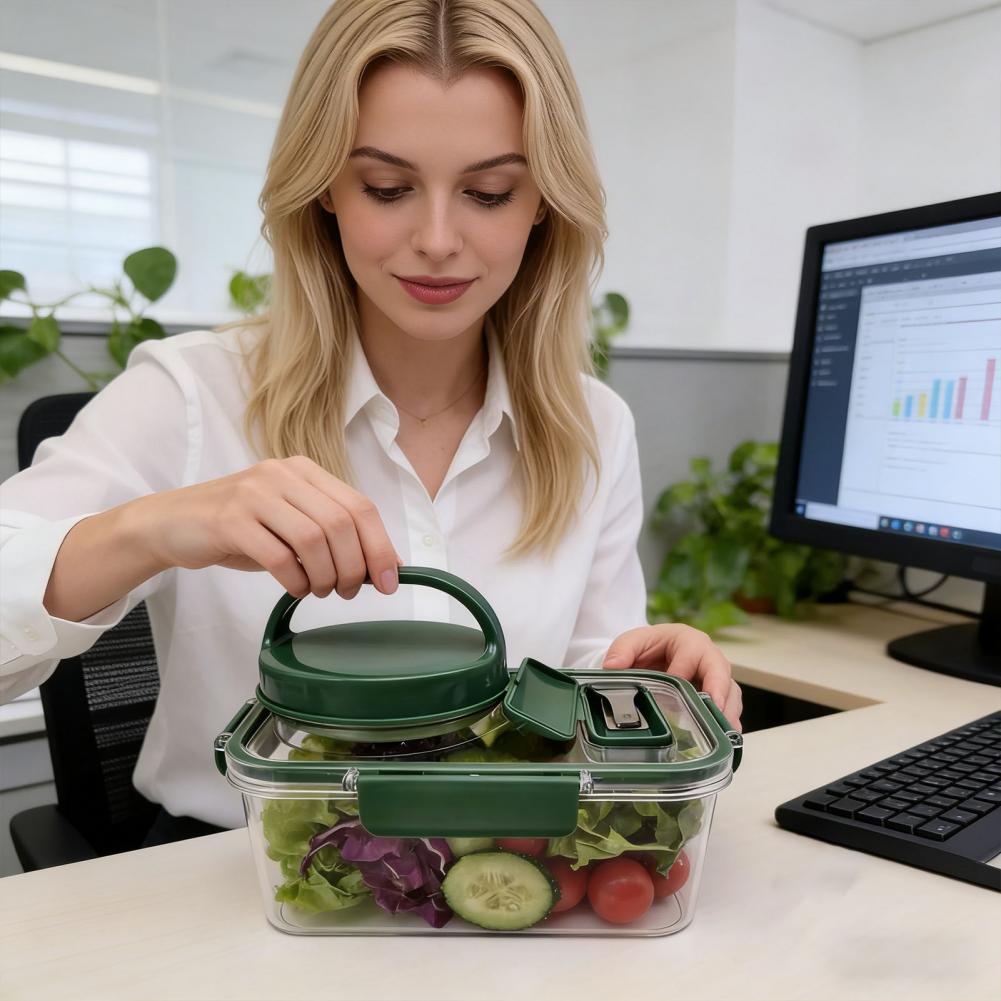 サラダ容器 ドレッシングカップ付き 2パック サラダジャー  - Meal Prep Jar Salad のレビューと価格
