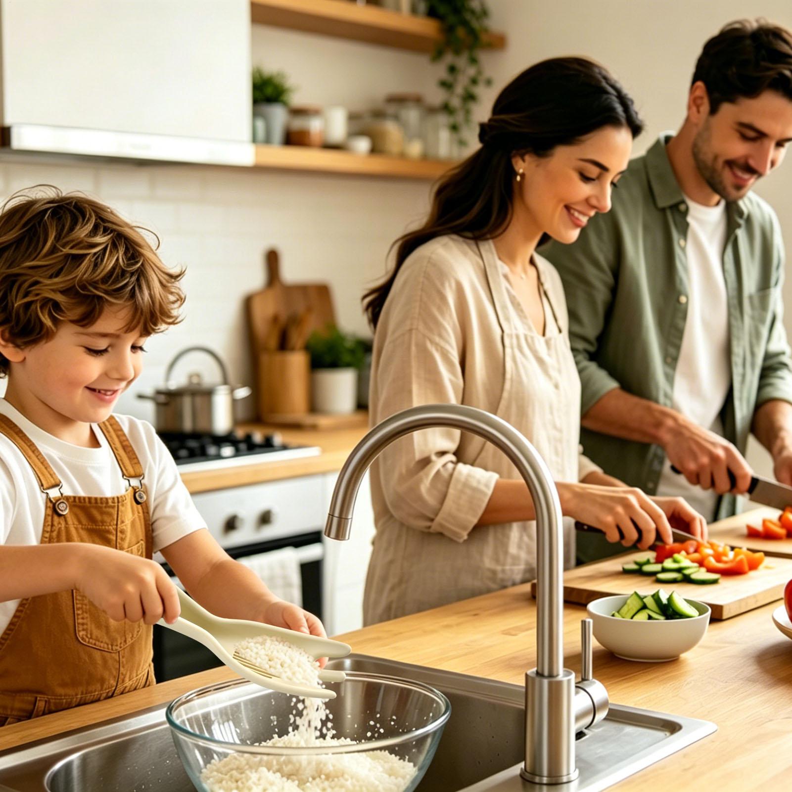 米とぎ器 食品グレードシリコン製パドル 米とぎストレーナーボ - Meal Prep With Rice のレビューと価格