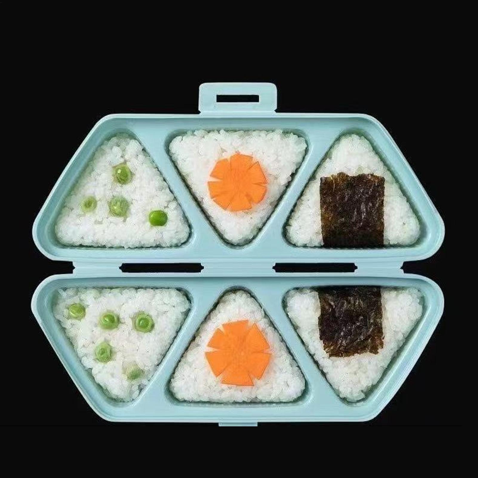 寿司型メーカー 6個取り 三角形おにぎり型 弁当箱ツール ノ - Meal Prep With Rice のレビューと価格