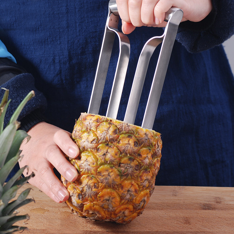 ステンレス鋼パイナップルピーラーカッター肉抽出器カットコアー - Pineapple Corer Slicer のレビューと価格