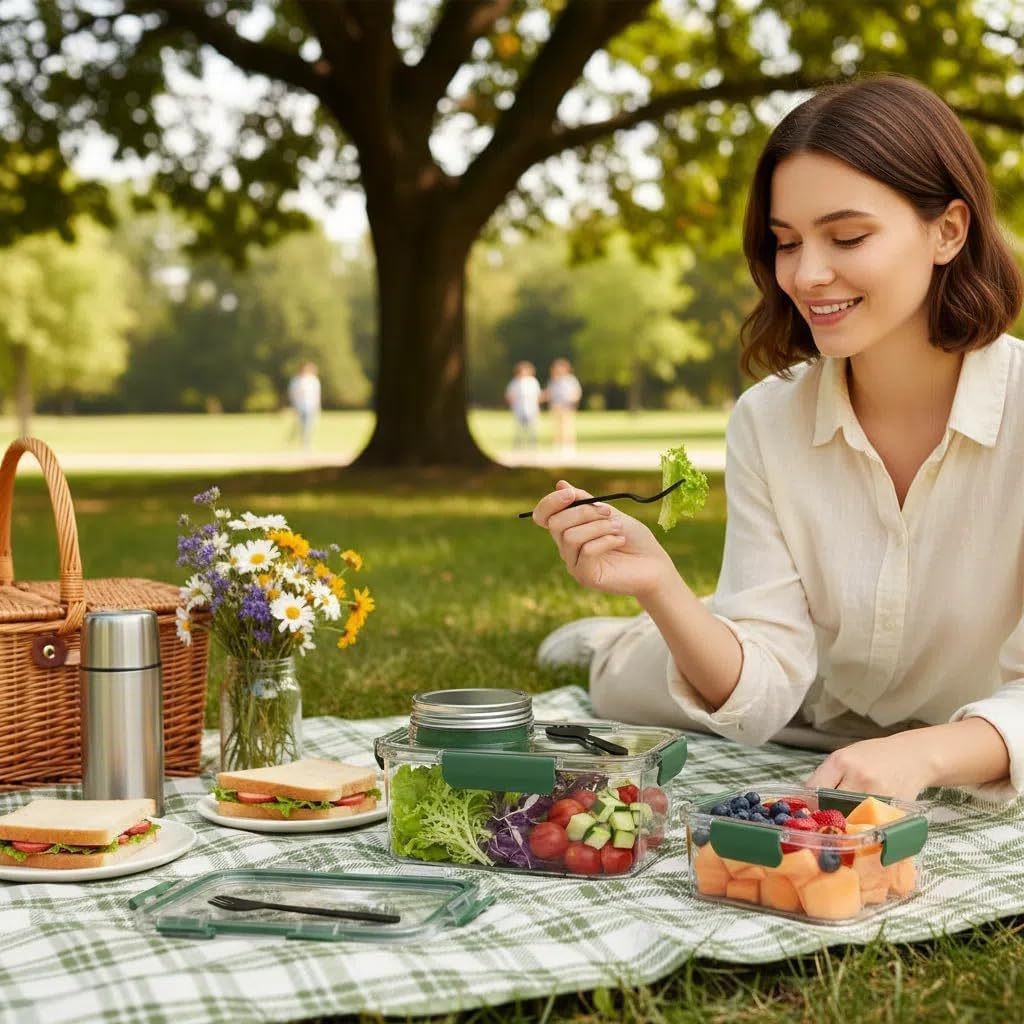 ソーラーポッドジャー食品保存容器、食事準備容器、サラダ容器、 - Meal Prep Jar Salad のレビューと価格