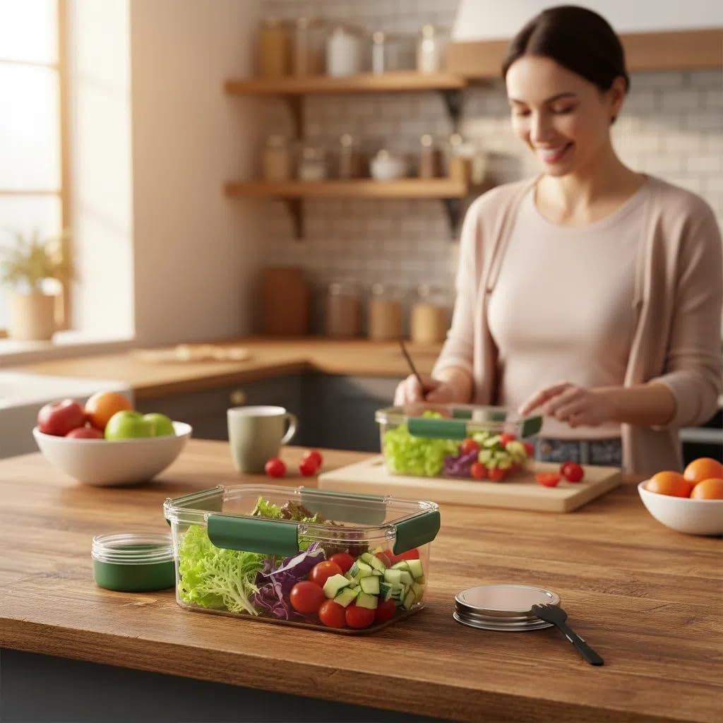 ソーラーポッドジャー食品保存容器、食事準備容器、サラダ容器、 - Meal Prep Jar Salad のレビューと価格