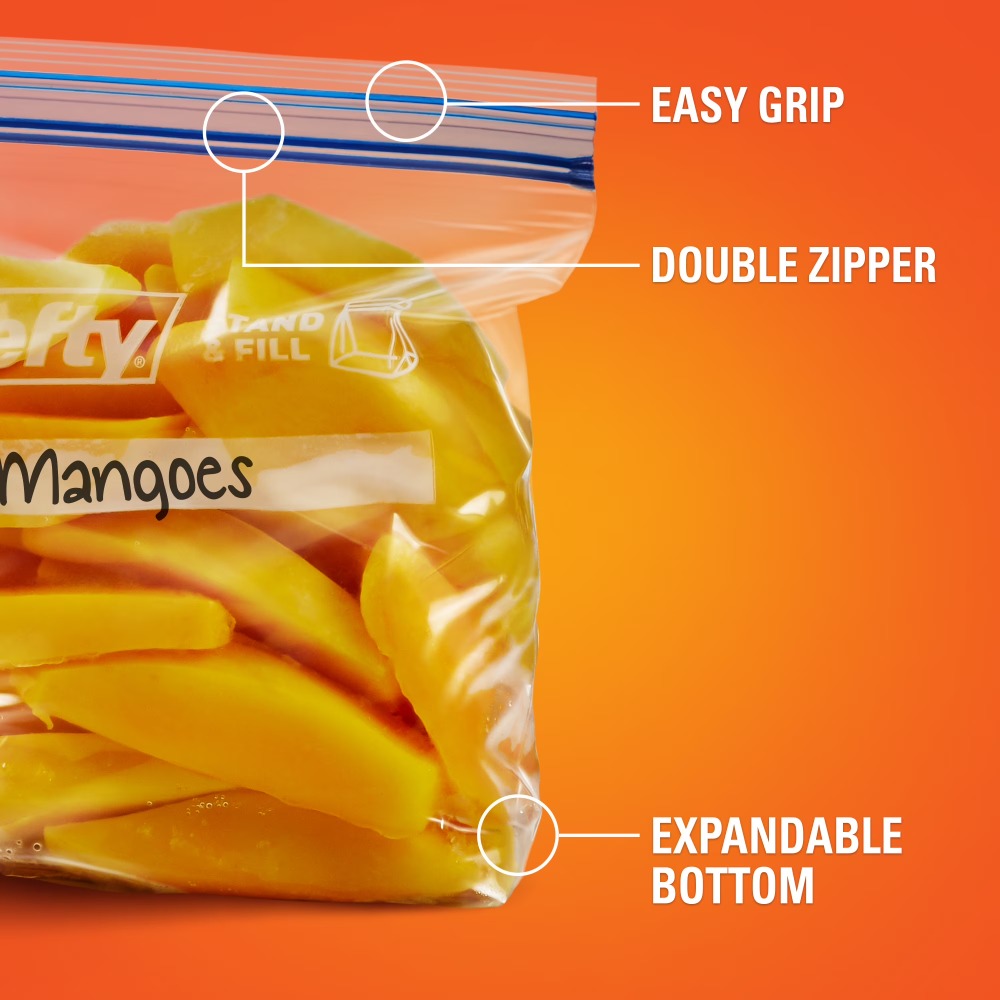 50枚入りクォート耐久性のあるプッシュ式ジップロック冷凍庫バ - Meal Prep Ziplock のレビューと価格