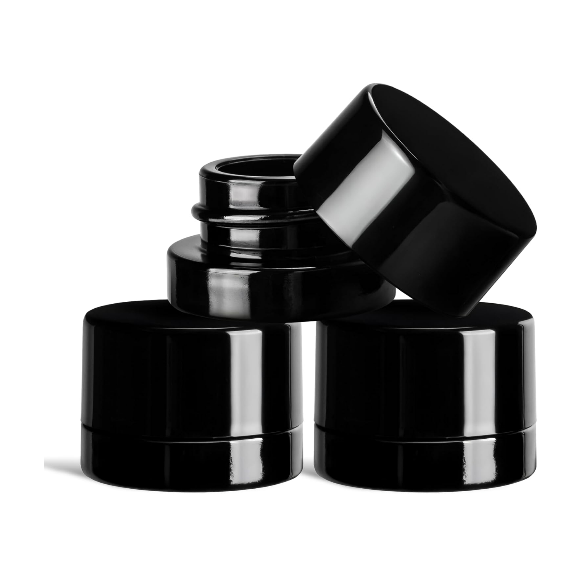5mlの厚い黒いガラス瓶、チャイルドレジスタント蓋付き -  - Meal Prep Glass Containers With Lids のレビューと価格