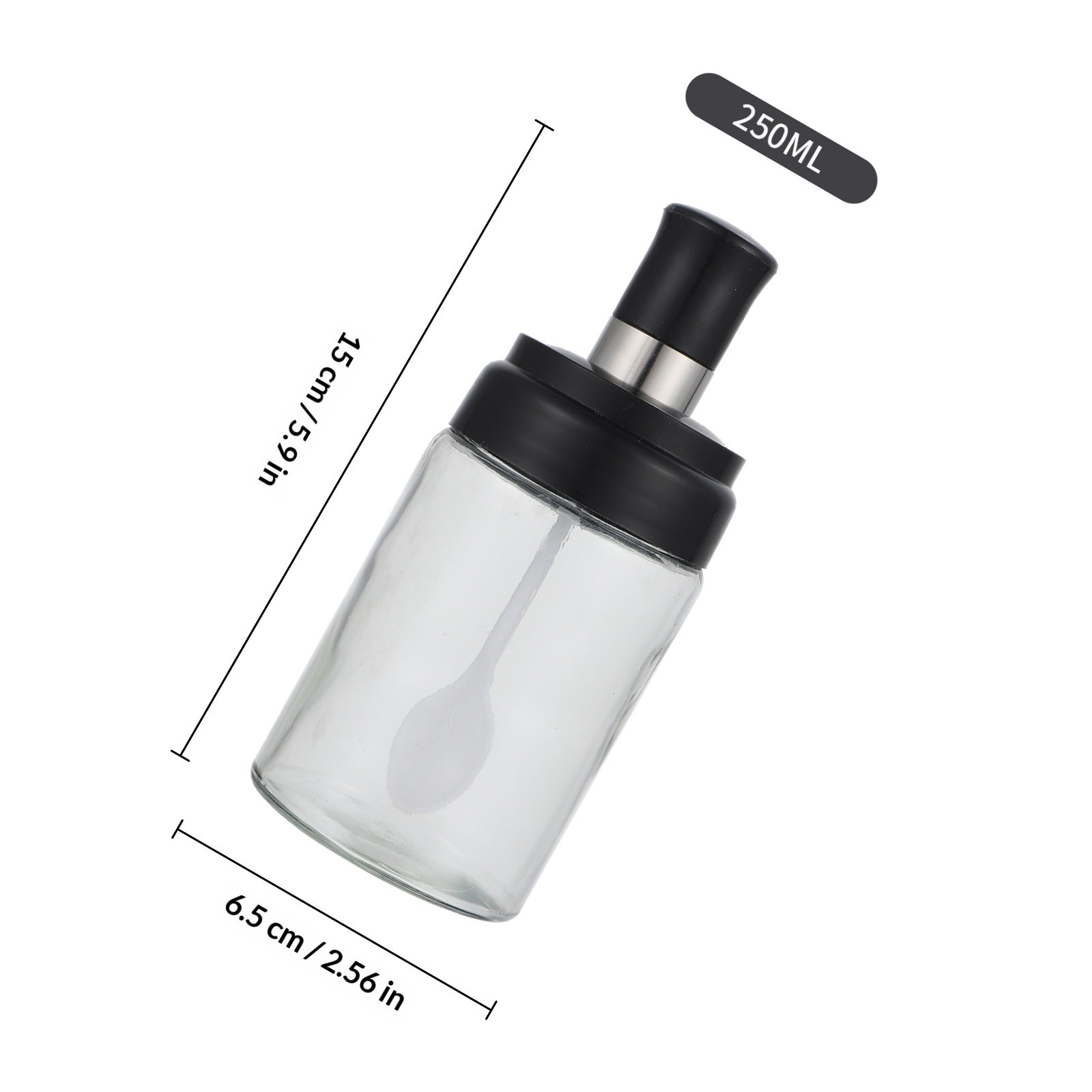 4個入りガラス製スパイスジャー、スプーン付き蓋、気密調味料容 - Meal Prep Glass Containers With Lids のレビューと価格