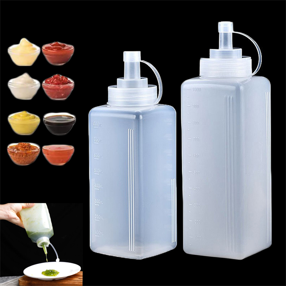 1パック800/1000mlプラスチック製スクイーズソースボ - Sauce Squeeze Bottle のレビューと価格