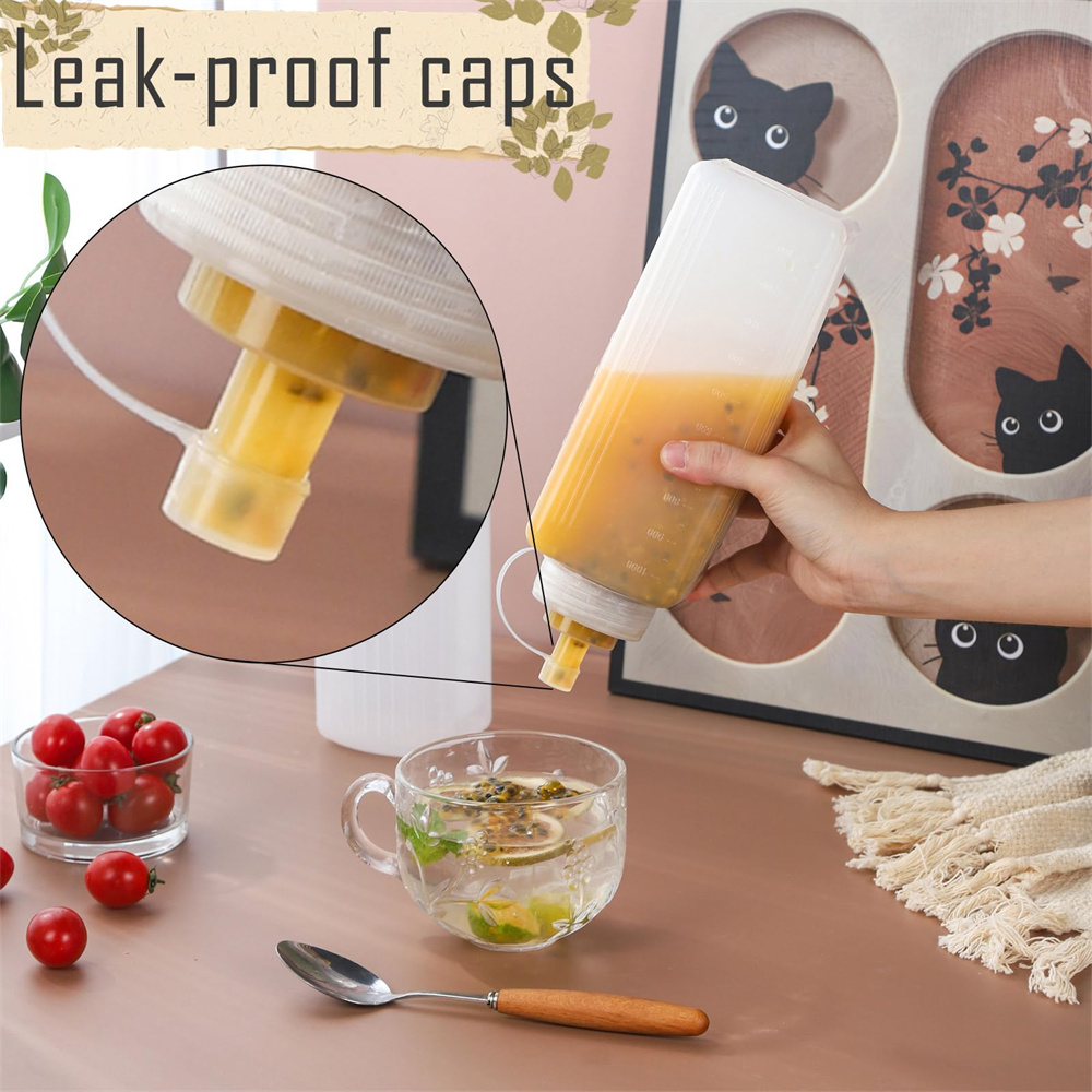1パック800/1000mlプラスチック製スクイーズソースボ - Sauce Squeeze Bottle のレビューと価格