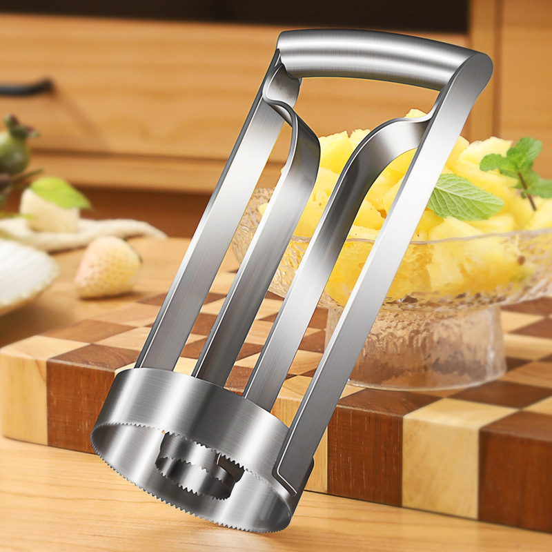 高品質キッチンフルーツガジェットステンレス鋼パイナップルコア - Pineapple Corer Slicer のレビューと価格