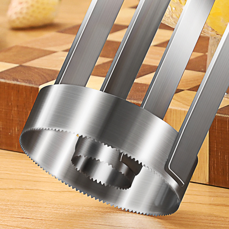 高品質キッチンフルーツガジェットステンレス鋼パイナップルコア - Pineapple Corer Slicer のレビューと価格